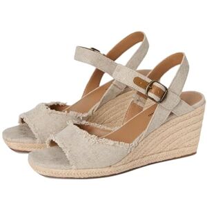 Lucky Brand Mindra, espadrilles met sleehak voor dames, Natuurlijke plaat, 36.5 EU Lucky Brand Mindra, espadrilles met sleehak voor dames, Natuurlijke plaat, 36.5 EU