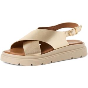 Tamaris Dames 1-28270-42 sleehaksandalen, lichtgoud, 39 EU, goud (lichtgoud), 39 EU Tamaris Dames 1-28270-42 sleehaksandalen, lichtgoud, 39 EU, goud (lichtgoud), 39 EU