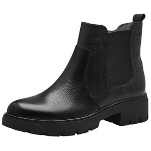 Tamaris Comfort Chelsea Boots voor dames, van leer, met ritssluiting, Zwart nappa, 38 EU Tamaris Comfort Chelsea Boots voor dames, van leer, met ritssluiting, Zwart nappa, 38 EU