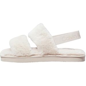 Calvin Jeans Dames huis klittenband in bont YW0YW01595 huis schoenen, beige (Triple Eggshell), 4 UK, Beige Drievoudige Eierschaal, 37 EU Calvin Jeans Dames huis klittenband in bont YW0YW01595 huis schoenen, beige (Triple Eggshell), 4 UK, Beige Drievoudige Eierschaal, 37 EU