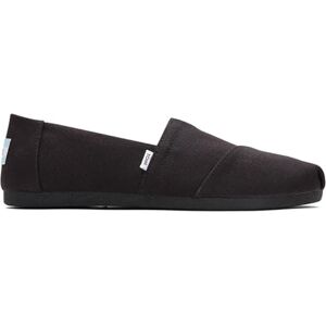 TOMS Alpargata Jute Espadrilles voor dames, bordeauxrood, Zwart Zwart Breed Gerecycled Katoenen Canvas, 3.5 UK Wide TOMS Alpargata Jute Espadrilles voor dames, bordeauxrood, Zwart Zwart Breed Gerecycled Katoenen Canvas, 3.5 UK Wide