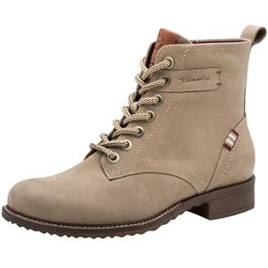 Tamaris Dames Lace Boot Flat 1-25298-45, dameslaarzen, taupe, 37 EU, Taupe, 37 EU Tamaris Dames Lace Boot Flat 1-25298-45, dameslaarzen, taupe, 37 EU, Taupe, 37 EU