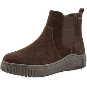 Tamaris Comfort Winterlaarzen voor dames, zonder hak, van leer, waterafstotend, mokka, 38 EU Tamaris Comfort Winterlaarzen voor dames, zonder hak, van leer, waterafstotend, mokka, 38 EU