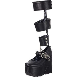 LAMODA Raven's Call Knie, hoge laarzen voor dames, Black PU, 37 EU LAMODA Raven's Call Knie, hoge laarzen voor dames, Black PU, 37 EU