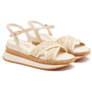 GIOSEPPO Boskawen Rafia Plateausandalen, Natuurlijk., 36 EU GIOSEPPO Boskawen Rafia Plateausandalen, Natuurlijk., 36 EU
