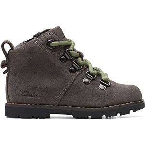 Clarks Heath Hike T Combat Boot voor jongens, grijs, 22.5 EU Clarks Heath Hike T Combat Boot voor jongens, grijs, 22.5 EU