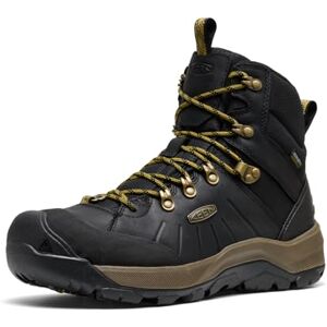 KEEN Heren Revel 4 Polar Mid Hoogte Waterdichte Sneeuwlaars, Zwarte Citroen Curry, 45 EU KEEN Heren Revel 4 Polar Mid Hoogte Waterdichte Sneeuwlaars, Zwarte Citroen Curry, 45 EU