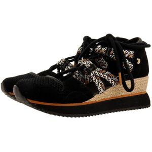 GIOSEPPO Iona damessneakers, open, beige, espadrille met sleehak, Zwart, 39 EU GIOSEPPO Iona damessneakers, open, beige, espadrille met sleehak, Zwart, 39 EU