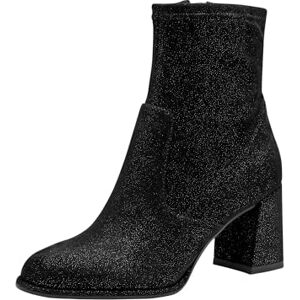 Tamaris Dames Boot Heel 1-25057-43 enkellaarsjes, Black Struct, 42 EU, Black Struct, 42 EU Tamaris Dames Boot Heel 1-25057-43 enkellaarsjes, Black Struct, 42 EU, Black Struct, 42 EU