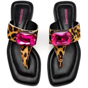 GIOSEPPO MERRIMAC platte sandalen voor dames, luipaard, maat 40, Luipaard Print, 40 EU GIOSEPPO MERRIMAC platte sandalen voor dames, luipaard, maat 40, Luipaard Print, 40 EU