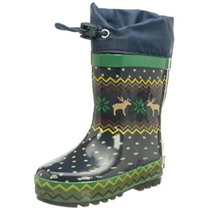 Playshoes Uniseks rubberlaarzen voor kinderen, gevoerde regenlaarzen, Marine Noors, 24 EU Playshoes Uniseks rubberlaarzen voor kinderen, gevoerde regenlaarzen, Marine Noors, 24 EU