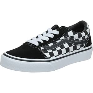 Vans Unisex Kids Ward Suede/Canvas sneakers, zwart Checker Black True White Pvj, 28 EU, Zwart (Checkered Black True White), 28 EU Vans Unisex Kids Ward Suede/Canvas sneakers, zwart Checker Black True White Pvj, 28 EU, Zwart (Checkered Black True White), 28 EU