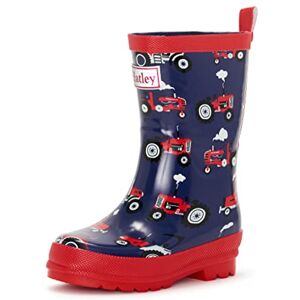 Hatley Wellington Regenlaarzen met print voor jongens, Red Farm Tractoren, 3 UK Child Hatley Wellington Regenlaarzen met print voor jongens, Red Farm Tractoren, 3 UK Child