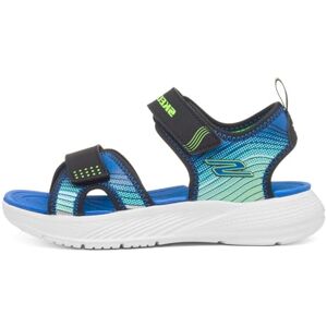 Skechers Microspec-Splash Sandaal voor jongens, Zwarte Synthetische Lime Blauwe Trim, 13.5 UK Child Skechers Microspec-Splash Sandaal voor jongens, Zwarte Synthetische Lime Blauwe Trim, 13.5 UK Child
