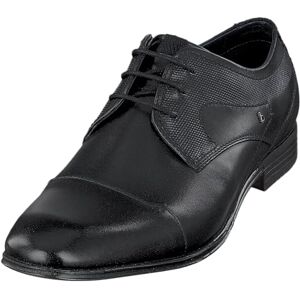 bugatti heren Zakelijke lage schoen gemaakt van leer, Derby met gekruiste neus en elegante lijnen, Zwart, 47 EU bugatti heren Zakelijke lage schoen gemaakt van leer, Derby met gekruiste neus en elegante lijnen, Zwart, 47 EU