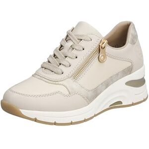 Rieker Dames N9301 veterschoenen, beige, 36 EU Rieker Dames N9301 veterschoenen, beige, 36 EU
