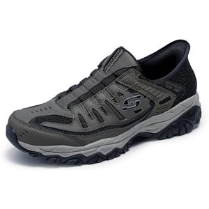 Skechers Afterburn M. Fit Ridgeburn instappers voor heren, Bruin, 44.5 EU X-breed Skechers Afterburn M. Fit Ridgeburn instappers voor heren, Bruin, 44.5 EU X-breed