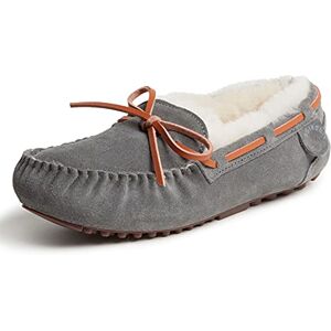 Dearfoams Women's Fireside Water Resistant Indoor/Outdoor Shearling Victoria Moccasin with Tie Slipper Dearfoams Women's Fireside Water Resistant Indoor/Outdoor Shearling Victoria Moccasin with Tie Slipper