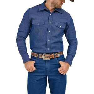 Wrangler Cowboyshirt voor heren, western, werkshirt met lange mouwen, 18.5-38 Wrangler Cowboyshirt voor heren, western, werkshirt met lange mouwen, 18.5-38