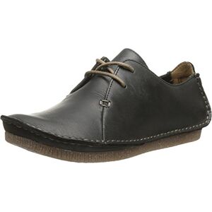 Clarks Janey Mae Brogues voor dames, zwart leder, 35/36 EU Clarks Janey Mae Brogues voor dames, zwart leder, 35/36 EU