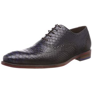 Floris van Bommel heren 19104/17 Oxfords, Blauw Dark Blue Snake 17, 43 EU Floris van Bommel heren 19104/17 Oxfords, Blauw Dark Blue Snake 17, 43 EU