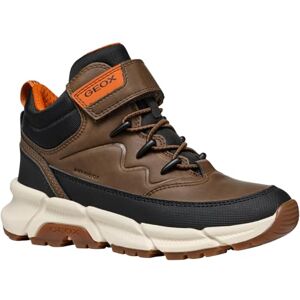 Geox J Flexyper Plus Boy, enkellaars kinderen, bruin katoen, zwart, 37 EU Geox J Flexyper Plus Boy, enkellaars kinderen, bruin katoen, zwart, 37 EU