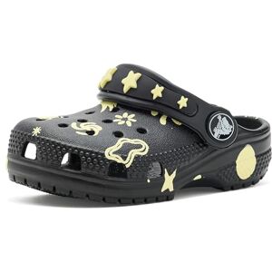Crocs Classic Glow Space klomp voor peuters, uniseks, Zwart, 24/25 EU Crocs Classic Glow Space klomp voor peuters, uniseks, Zwart, 24/25 EU