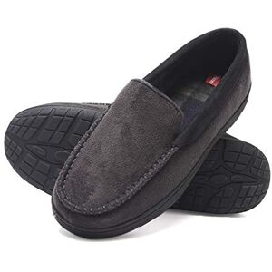 Hanes Men's Moccasin Slipper House Shoe with Indoor Outdoor Memory Foam Sole Fresh IQ Odor Protection Hanes Men's Moccasin Slipper House Shoe with Indoor Outdoor Memory Foam Sole Fresh IQ Odor Protection