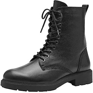 Tamaris Dames enkellaarsjes 1-25218-41 breed, zwart leder, 37 EU Tamaris Dames enkellaarsjes 1-25218-41 breed, zwart leder, 37 EU