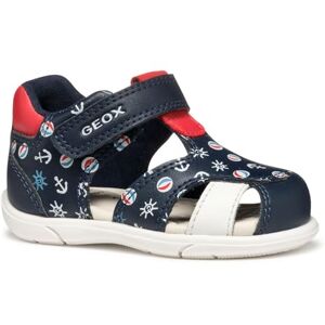 Geox B Sandalen voor jongens, babysandalen voor kinderen, Marineblauw, rood, 22 EU Geox B Sandalen voor jongens, babysandalen voor kinderen, Marineblauw, rood, 22 EU