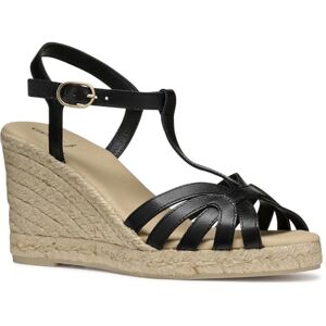 Geox D Gelsa A, damessandalen met sleehak, zwart, 39 EU, Zwart, 39 EU Geox D Gelsa A, damessandalen met sleehak, zwart, 39 EU, Zwart, 39 EU