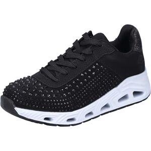 Rieker N5201 Veterschoenen voor dames, zwart, 42 EU, zwart, 42 EU Rieker N5201 Veterschoenen voor dames, zwart, 42 EU, zwart, 42 EU