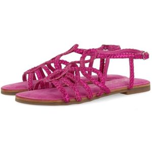 GIOSEPPO Yakima sandalen van gevlochten leer, Fuchsia, 38 EU GIOSEPPO Yakima sandalen van gevlochten leer, Fuchsia, 38 EU