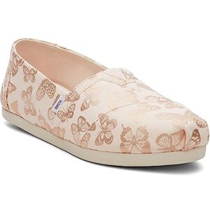TOMS Platte instappers met Alpargata-print voor dames, Roze vlinder, 35.5 EU TOMS Platte instappers met Alpargata-print voor dames, Roze vlinder, 35.5 EU