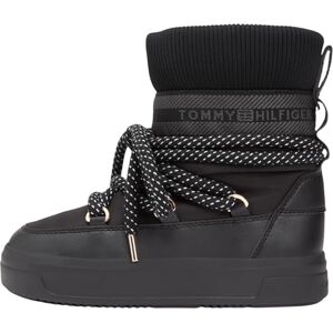 Tommy Hilfiger Sneeuwlaars voor dames waterafstotend Fw0fw09260 Outdoor, Zwart, 39 EU Tommy Hilfiger Sneeuwlaars voor dames waterafstotend Fw0fw09260 Outdoor, Zwart, 39 EU