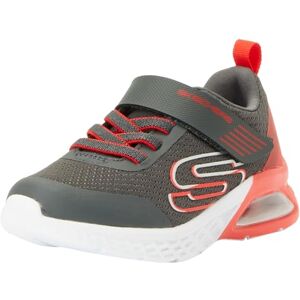 Skechers Jongens Jongens Trainers, Houtskool Textiel Synthetische Rode Trim, 27 EU Skechers Jongens Jongens Trainers, Houtskool Textiel Synthetische Rode Trim, 27 EU