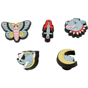 Crocs Uniseks getatoeëerde retro 5-pack schoenbedels, één maat, Getatoeëerde Retro, Eén maat Crocs Uniseks getatoeëerde retro 5-pack schoenbedels, één maat, Getatoeëerde Retro, Eén maat