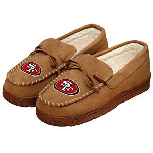 FOCO San Francisco 49ers NFL Mens Team Logo Moccasin Slippers L FOCO San Francisco 49ers NFL Mens Team Logo Moccasin Slippers L
