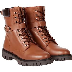 Tommy Hilfiger Vrouwen Gesp Lace Up Boot Fw0fw06734 Low, Bruin Natuurlijke Cognac, 36 EU Tommy Hilfiger Vrouwen Gesp Lace Up Boot Fw0fw06734 Low, Bruin Natuurlijke Cognac, 36 EU