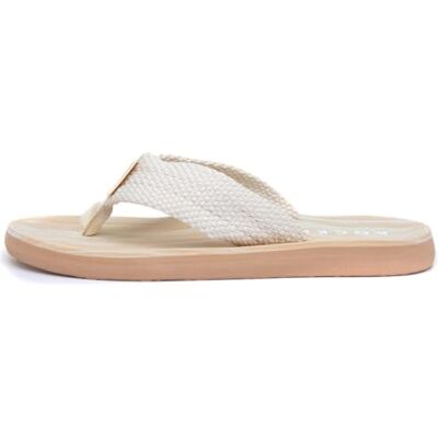 Rocket Dog Dames Adios Flip Flops, Webbing Dubbele Crème, 40 EU Rocket Dog Dames Adios Flip Flops, Webbing Dubbele Crème, 40 EU
