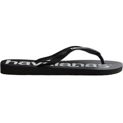 Havaianas Unisex Kid's Top Logomania Flip-Flop, Zwart Havaianas Unisex Kid's Top Logomania Flip-Flop, Zwart