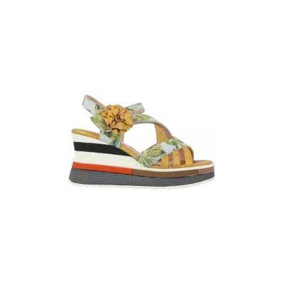 Laura Vita DACDDYO 039 Wedge Sandaal, geel, 39 EU, geel, 39 EU Laura Vita DACDDYO 039 Wedge Sandaal, geel, 39 EU, geel, 39 EU