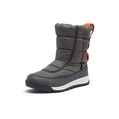 Sorel Uniseks kinderen Whitney 2 Puffy Mid waterdichte winterlaarzen, Grijs Quarry X Sea Salt, 28 EU Sorel Uniseks kinderen Whitney 2 Puffy Mid waterdichte winterlaarzen, Grijs Quarry X Sea Salt, 28 EU