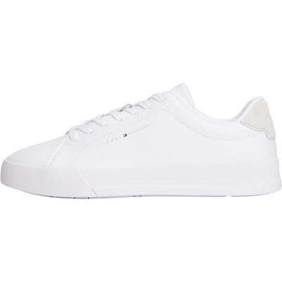 Tommy Hilfiger Heren TH Court CORE FM0FM05904YBS006 Low Top, wit, 45 Tommy Hilfiger Heren TH Court CORE FM0FM05904YBS006 Low Top, wit, 45
