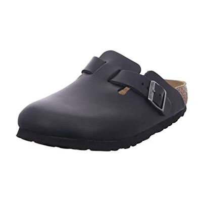 Birkenstock Unisex Boston Bs Pelle Oliata 0059463 Col.Nero 46/Nero Birkenstock Unisex Boston Bs Pelle Oliata 0059463 Col.Nero 46/Nero