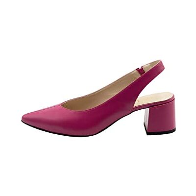 aleva Leren slingback-pumps voor dames, rood, 41 EU aleva Leren slingback-pumps voor dames, rood, 41 EU