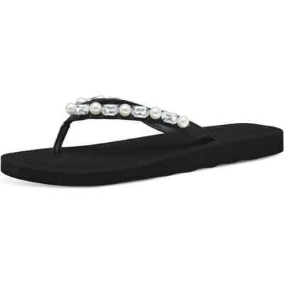 Tamaris 1-27121-44 slippers voor dames, Black Glam, 38 EU Tamaris 1-27121-44 slippers voor dames, Black Glam, 38 EU