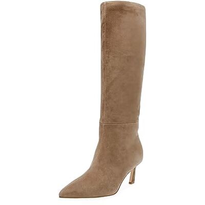 Steve Madden Lavan dameslaarzen tot aan de knie, Oatmeal suède, 41 EU Steve Madden Lavan dameslaarzen tot aan de knie, Oatmeal suède, 41 EU