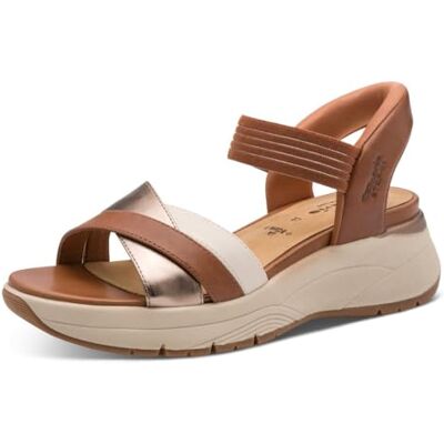 Tamaris dames Comfort Damen Wedge/Plat SandWigsandaal Tamaris dames Comfort Damen Wedge/Plat SandWigsandaal