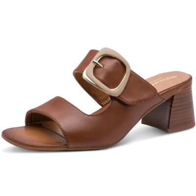 Tamaris Comfort Mule Heel Platform voor dames, NUT, 36 EU Tamaris Comfort Mule Heel Platform voor dames, NUT, 36 EU